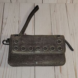 Treasure and Bond Leather Grommet Wristlet Wallet